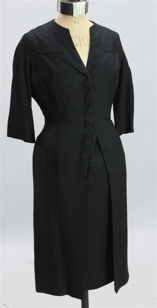 SUSAN HAYWARD- A black dress by Charles Le Maire, Beverly Hills,